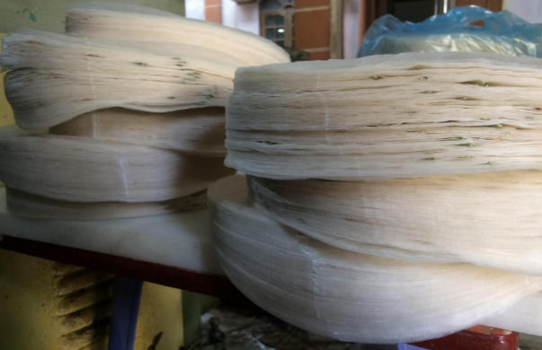 Bánh đa nem Ngự Câu: Nhộn nhịp chuẩn bị hàng Tết