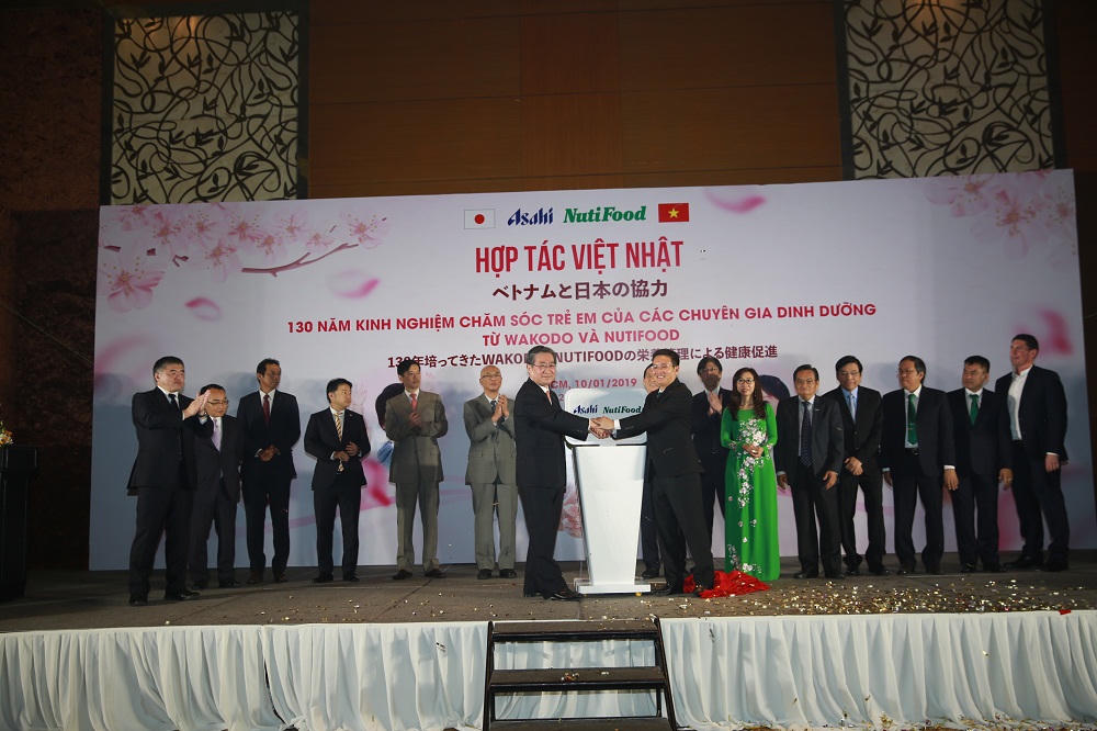 NutiFood hợp tác với tập đoàn Asahi Nhật Bản
