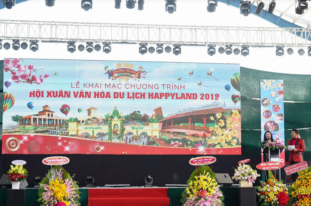 Khang Thông khai mạc "Hội xuân văn hóa du lịch Happyland 2019" và mở cửa khu văn hóa Việt Nam