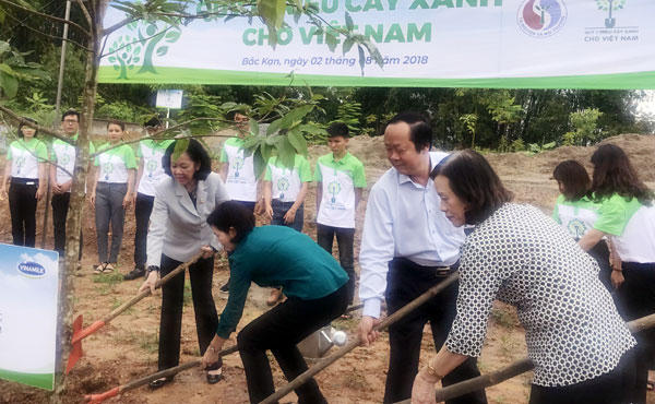 Vinamilk trồng 100.000 cây xanh tại Bắc Kạn