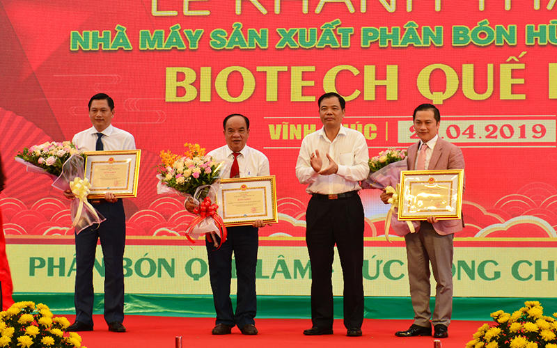 Khánh thành Nhà máy sản xuất phân bón hữu cơ vi sinh Quế Lâm Biotech tại Vĩnh Phúc