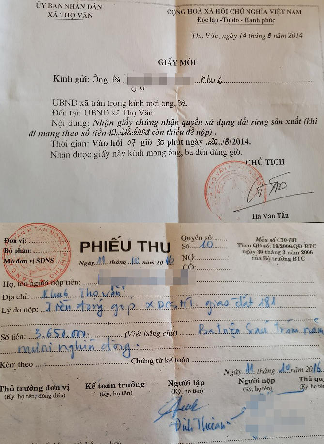 Tam Nông (Phú Thọ): Muốn lấy sổ đỏ… người dân phải nộp tiền ngoài quy định