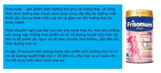 Friso chia sẻ "khuynh hướng chuẩn đoán và phòng ngừa sinh non"