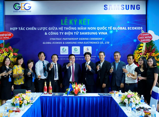 Global Ecokids và Samsung Vina hợp tác đưa sản phẩm công nghệ thông minh vào giáo dục mầm non