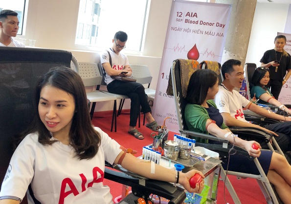 200 Đại lý và nhân viên AIA Việt Nam tham gia hiến máu nhân đạo