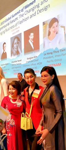 Tổng giám đốc IPPG – bà Lê Hồng Thủy Tiên làm diễn giả tại Hội nghị Thượng đỉnh Phụ nữ Toàn cầu năm 2019