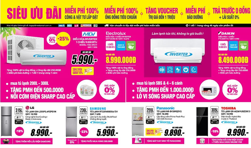 2 Ngày vàng đại giảm giá – TV LED 32’’ giá chỉ 1,99 triệu