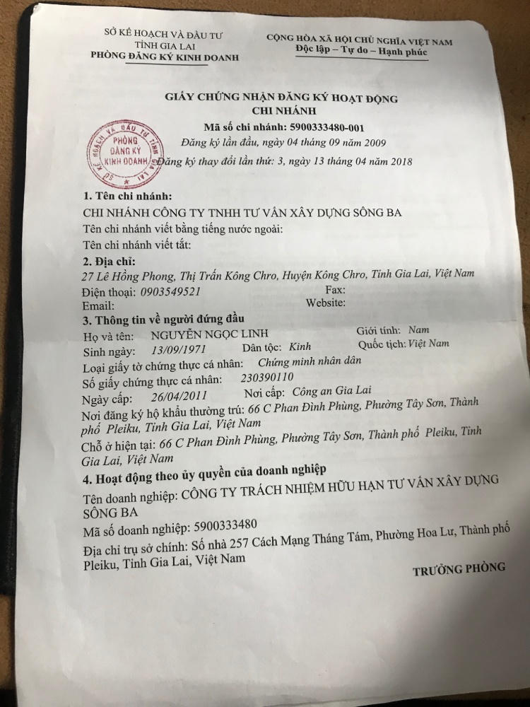 UBND huyện Koong Chro (Gia Lai): Bất chấp quy định pháp luật khi cho chi nhánh doanh nghiệp trúng thầu