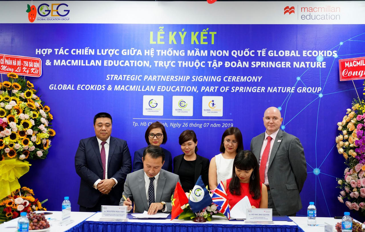 Macmillan Education hợp tác chiến lược với hệ thống mầm non quốc tế Global Ecokids