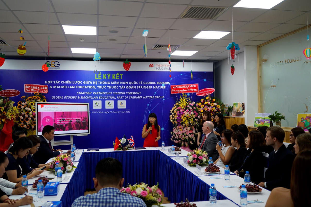 Macmillan Education hợp tác chiến lược với hệ thống mầm non quốc tế Global Ecokids