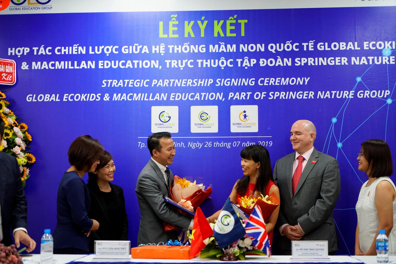 Macmillan Education hợp tác chiến lược với hệ thống mầm non quốc tế Global Ecokids
