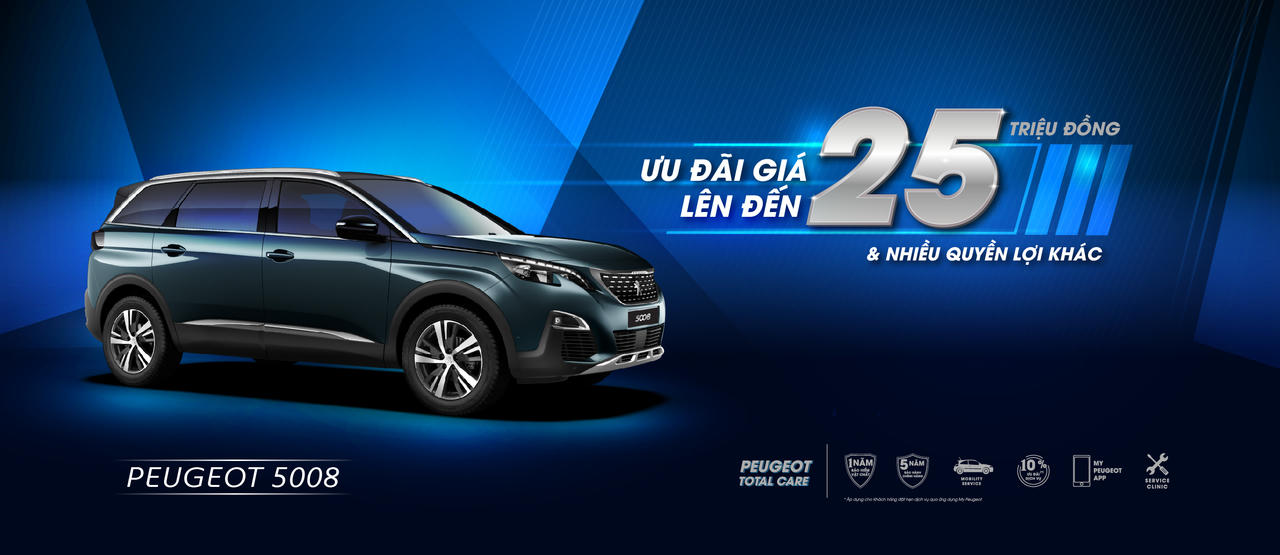 Peugeot ưu đãi giá lên đến 50 triệu và nhiều quyền lợi hấp dẫn khác