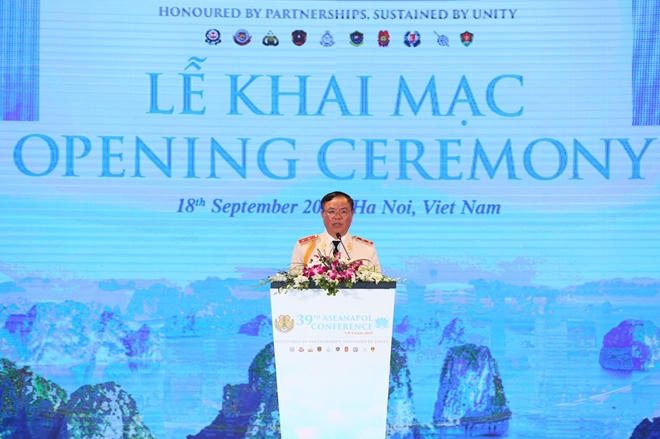 Khai mạc trọng thể Hội nghị ASEANAPOL lần thứ 39 tại Hà Nội