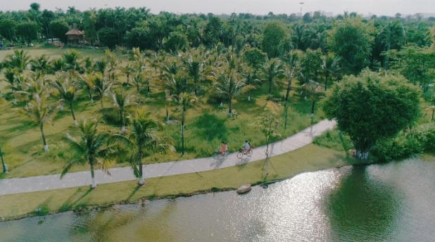 Mảng xanh đắt giá của biệt thự đảo Ecopark Grand - The Island