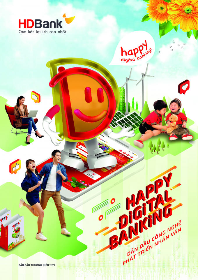 Báo cáo thường niên 2019, HDBank định hướng phát triển “Happy Digital Ban