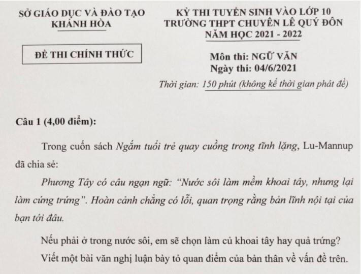 Văn và đề thi “mở” đến… hoang mang