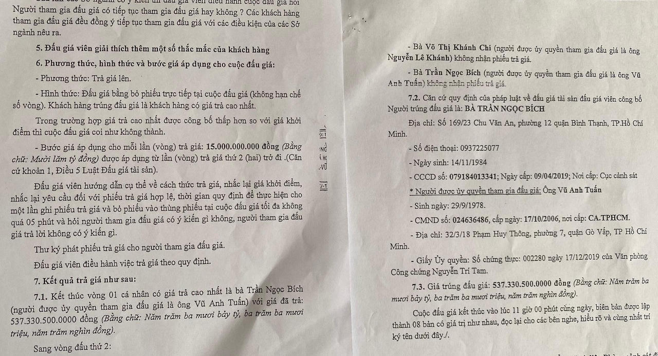 Nghi án thông đồng dìm giá khu đất ngàn tỷ tại Côn Đảo: Bài 2 - Cuộc đấu giá “tay trái đấu tay phải”