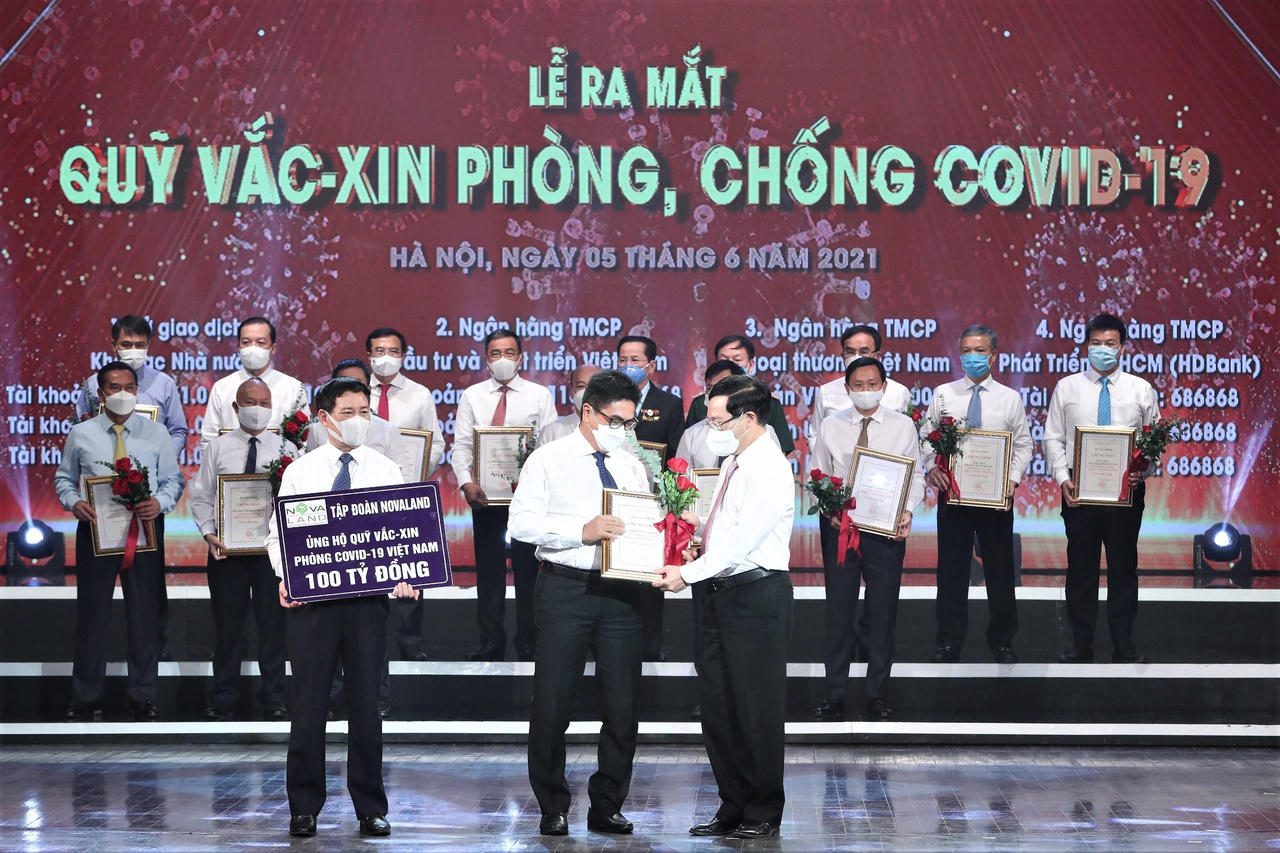 Novaland tiếp tục chung tay cùng mục tiêu miễn dịch cộng đồng phòng, chống COVID-19