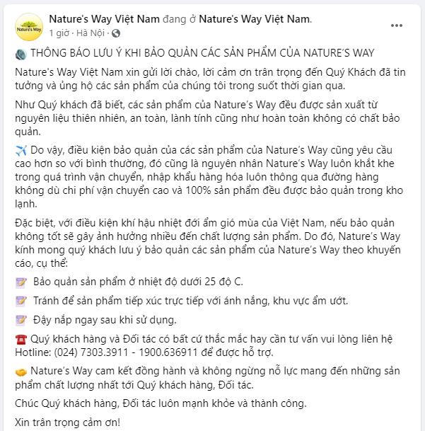 Nature’s Way và sứ mệnh chăm sóc sức khỏe trên tinh thần thượng tôn pháp luật