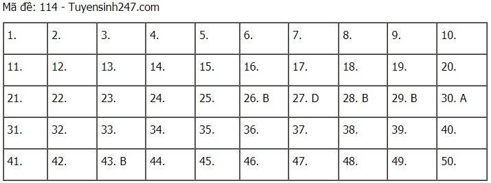 Cập nhật đề thi và đáp án môn Toán tốt nghiệp THPT năm 2021