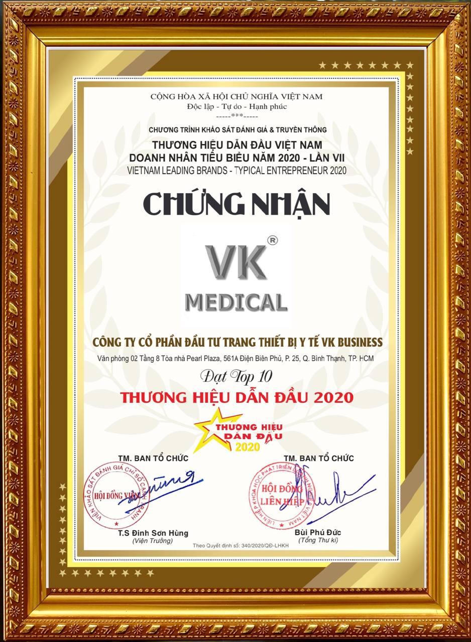 Vk Medical được vinh danh trong Top 10 Thương hiệu dẫn đầu Việt Nam lần VII