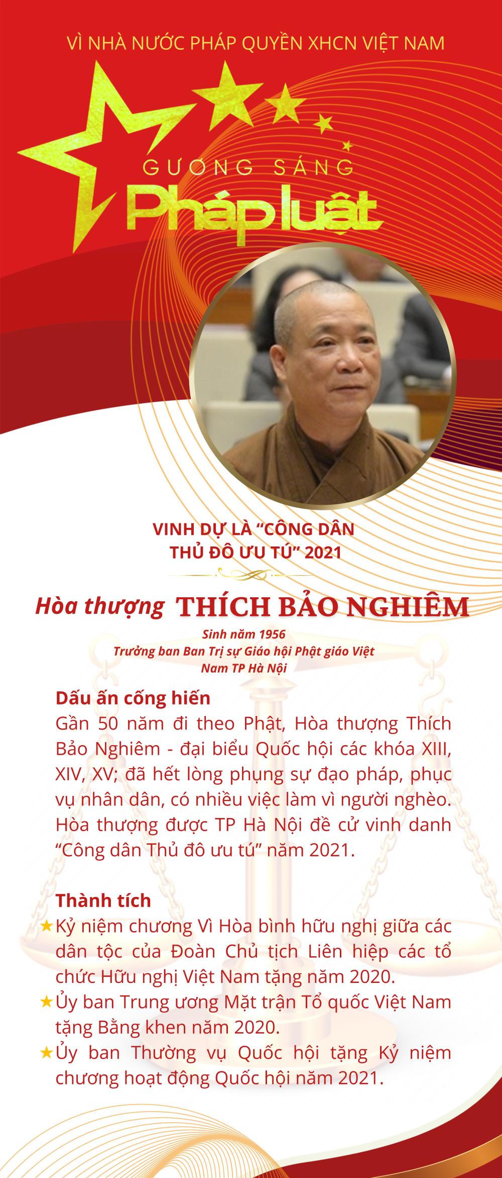 Kết thúc Chương trình bình chọn, tôn vinh Gương sáng Pháp luật 2021: Sáng ngời những Gương sáng Pháp luật