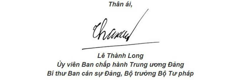 Thư chúc mừng của Bộ trưởng Bộ Tư pháp nhân Ngày Nhà giáo Việt Nam năm 2021