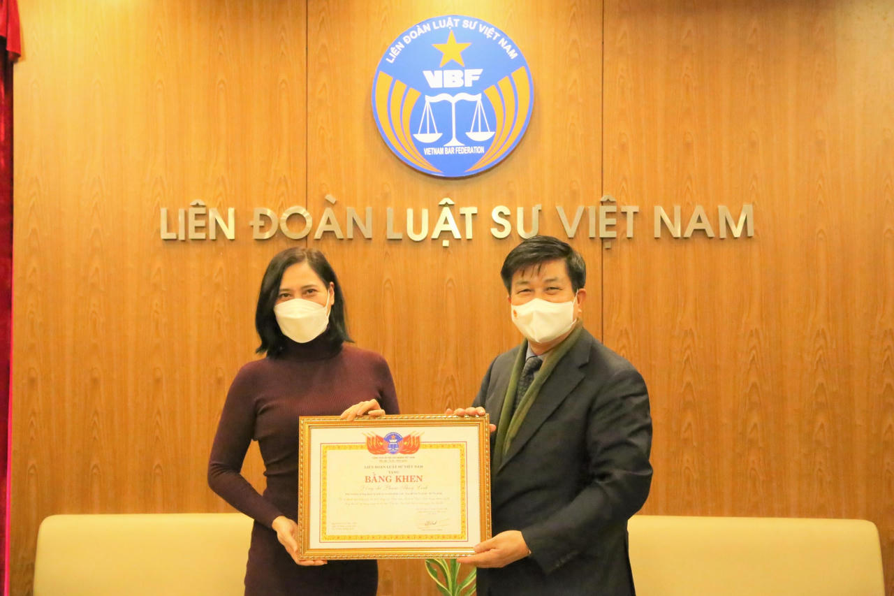 Lãnh đạo Cục Bổ trợ tư pháp, Bộ Tư pháp chúc mừng năm mới Liên đoàn Luật sư Việt Nam