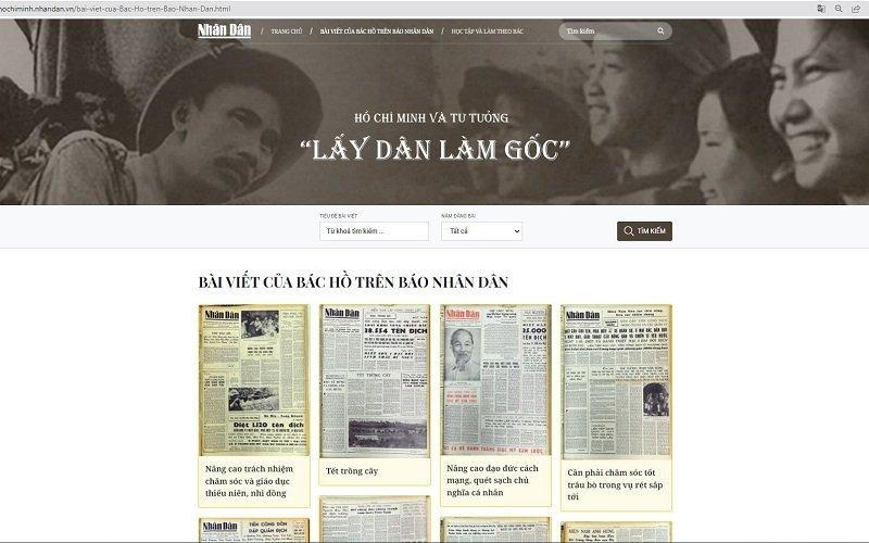 Khai trương Trang thông tin Hồ Chí Minh và tư tưởng “lấy dân làm gốc”