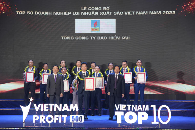 Top 50 doanh nghiệp lợi nhuận tốt nhất Việt Nam: Bảo hiểm PVI lần thứ hai liên tiếp được vinh danh