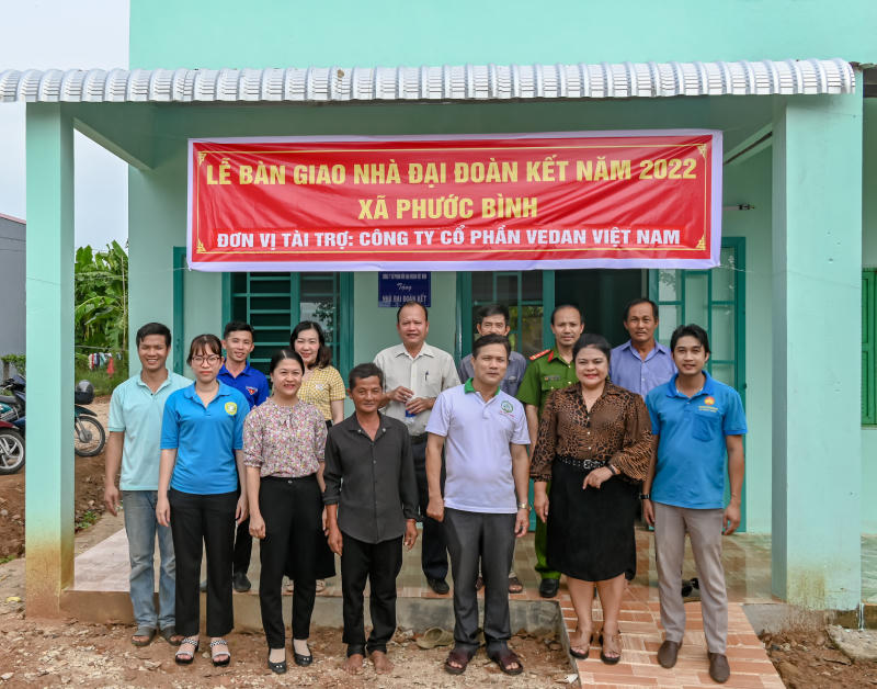 Công ty Vedan trao nhà tình nghĩa tại huyện Xuân Lộc (Đồng Nai)