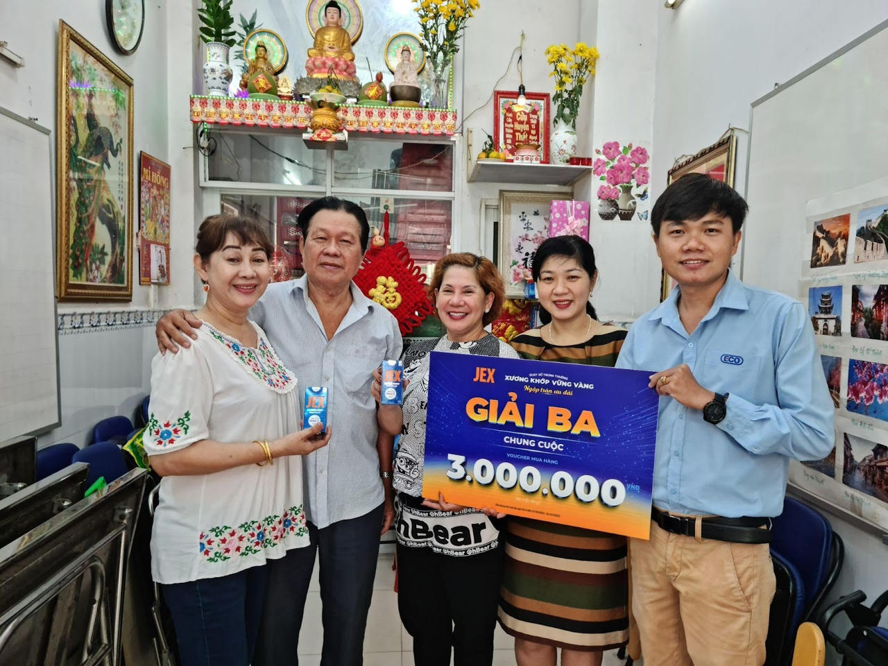 2.900 khách hàng đã trúng thưởng trong chương trình quay số nhãn hàng JEX
