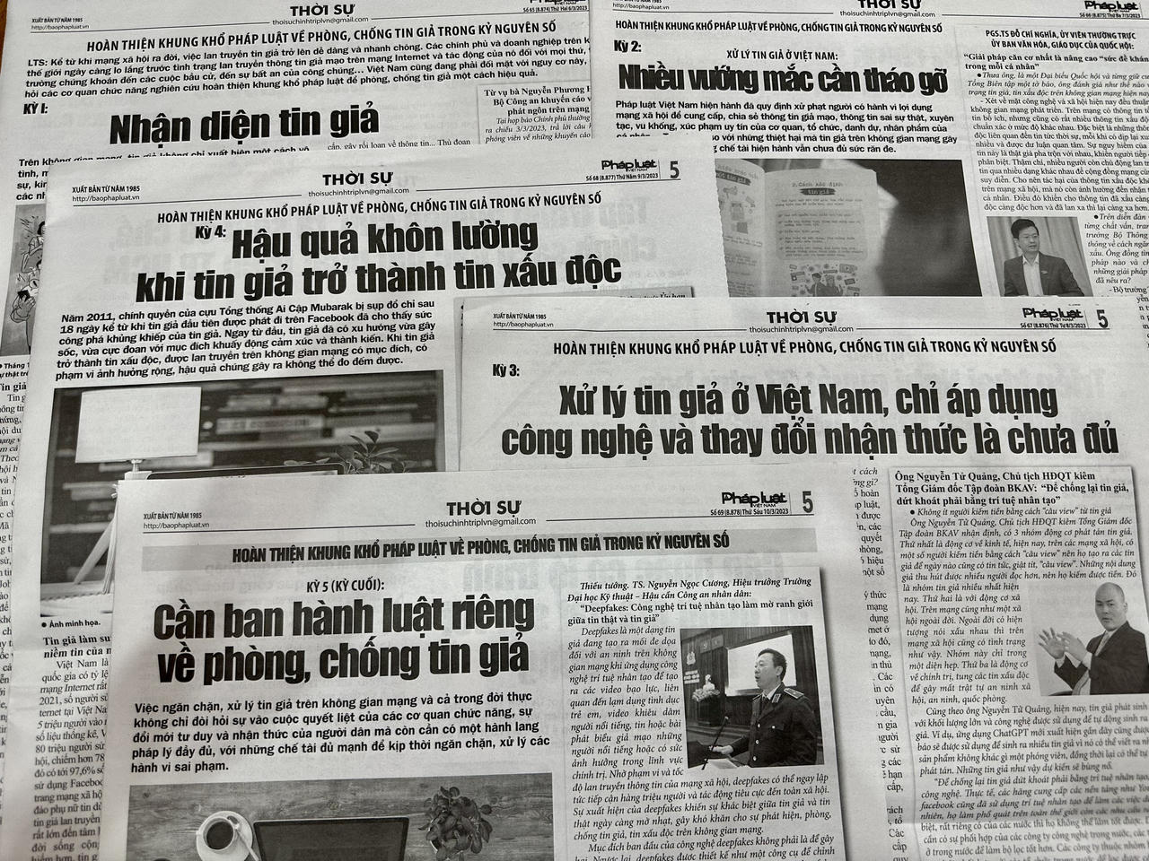 Nghiên cứu xây dựng Luật Quản lý về truyền thông và phòng, chống tin giả