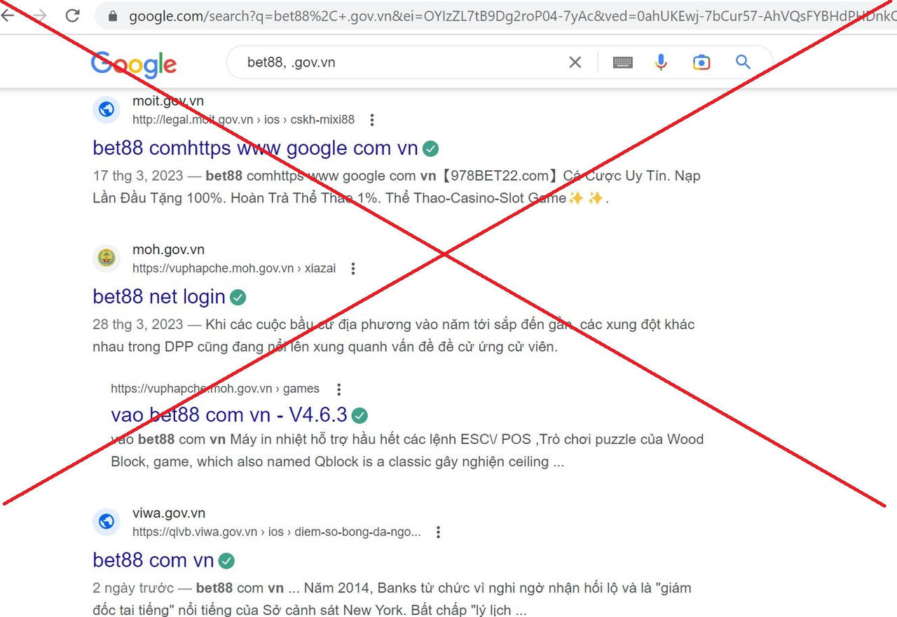 Hàng loạt website cơ quan nhà nước bị chèn link ẩn quảng cáo cờ bạc