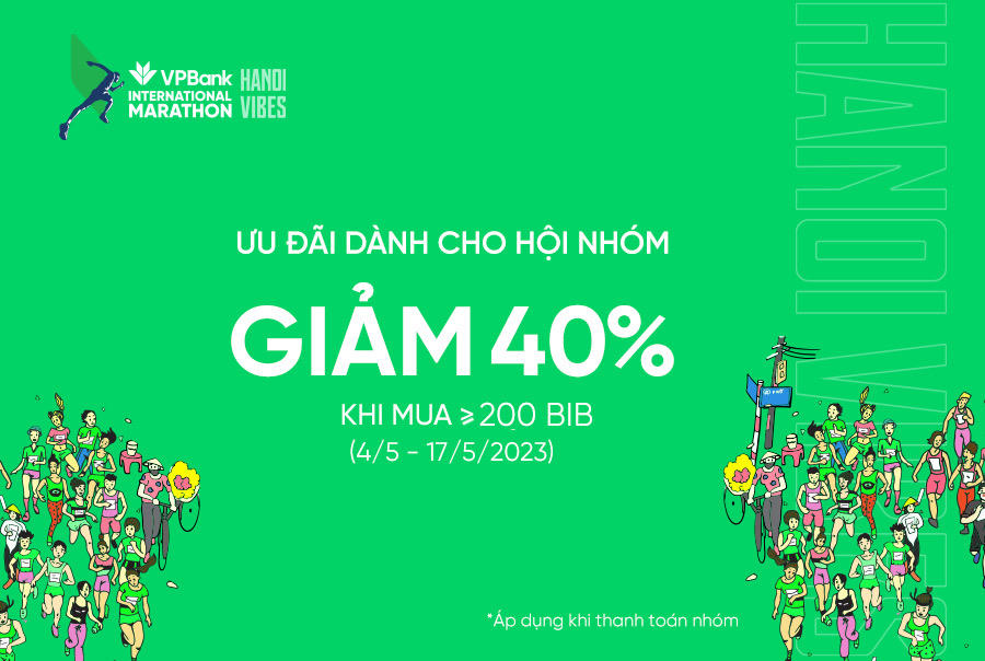 VPBank Hanoi International Marathon 2023 sắp đóng cổng bán vé early bird