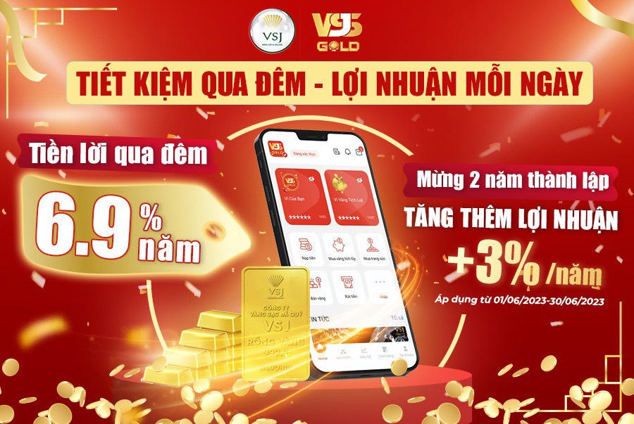 Ứng dụng mua vàng VSJ GOLD liên kết với OCB triển khai dịch vụ rút tiền nhanh