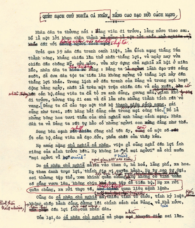 Muốn trị 'bệnh' sợ trách nhiệm phải quét sạch chủ nghĩa cá nhân