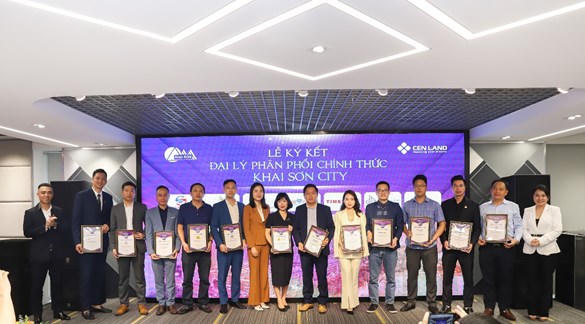 Lễ kí kết đại lý phân phối chính thức dự án Khai Sơn City giữa Cen Land và các đại lý chiến lược