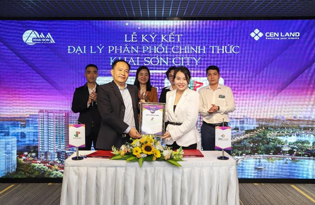 Lễ kí kết đại lý phân phối chính thức dự án Khai Sơn City giữa Cen Land và các đại lý chiến lược