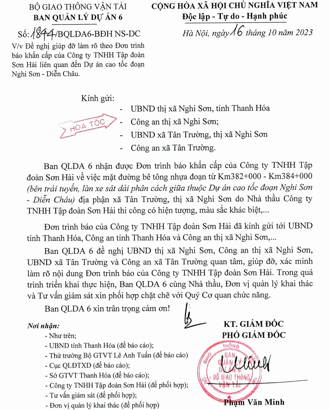 PMU6, nhà thầu Sơn Hải và những 'ồn ào' tại gói thầu ngàn tỷ
