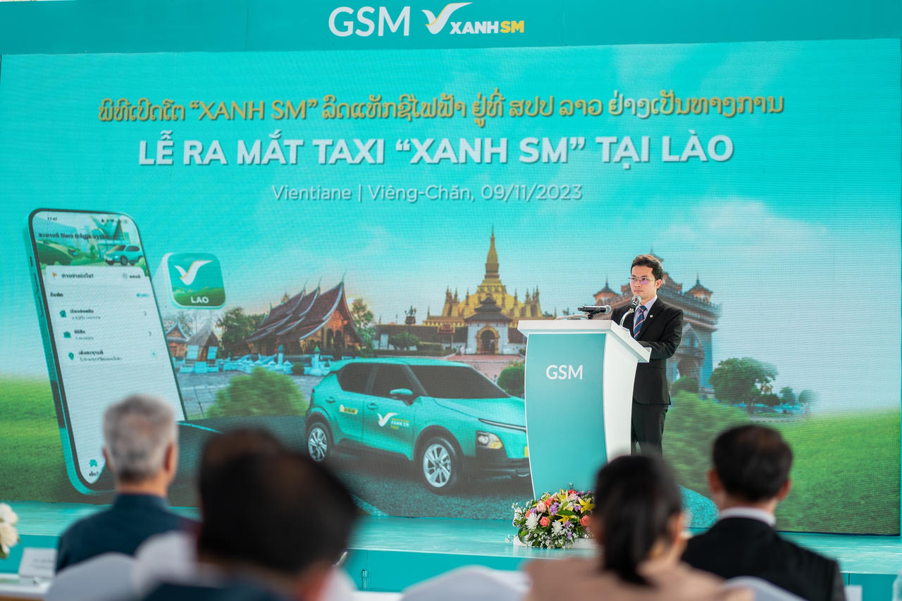 GSM khai trương dịch vụ taxi điện tại Lào