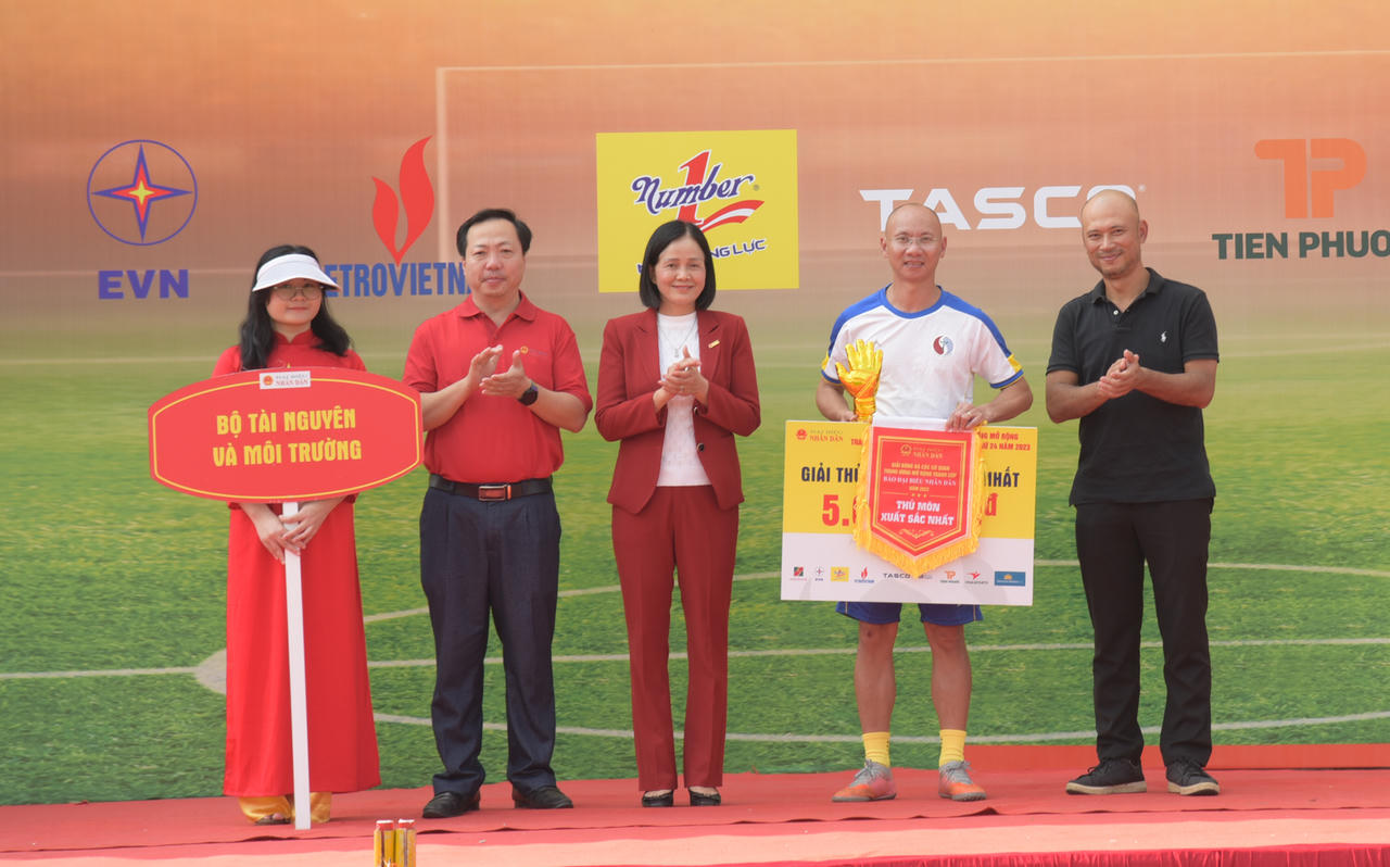 Bế mạc Giải bóng đá các cơ quan Trung ương mở rộng tranh Cúp Báo Đại biểu Nhân dân