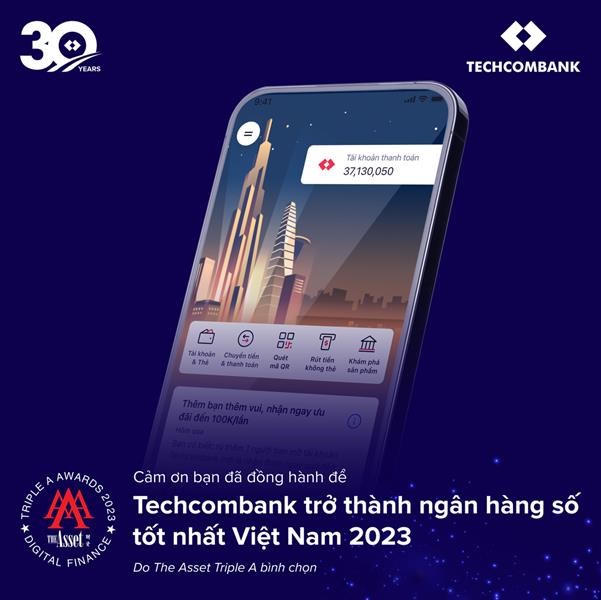 Techcombank - Tiên phong dẫn dắt số hóa trong lĩnh vực ngân hàng