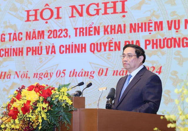 Hội nghị Chính phủ và chính quyền địa phương tổng kết công tác năm 2023, triển khai nhiệm vụ năm 2024