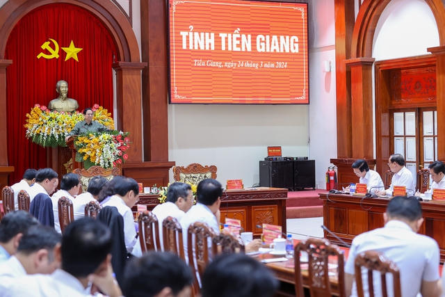 Thủ tướng Phạm Minh Chính: Nỗ lực lớn hơn, đưa Tiền Giang phát triển nhanh hơn, bền vững hơn