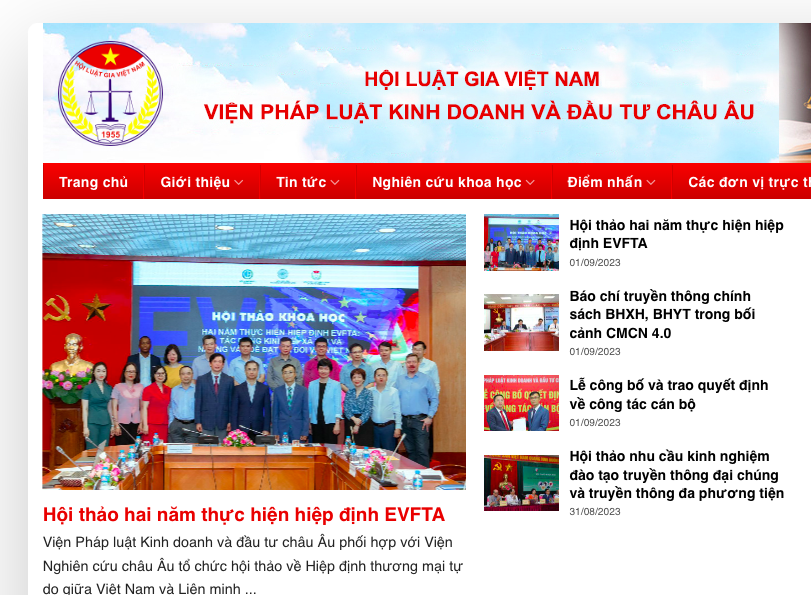 Cách chức Viện trưởng Viện Pháp luật kinh doanh và Đầu tư châu Âu