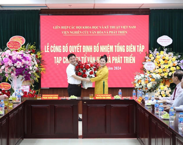 Bà Nguyễn Thị Hoa được bổ nhiệm làm Tổng Biên tập Tạp chí Văn hóa và Phát triển