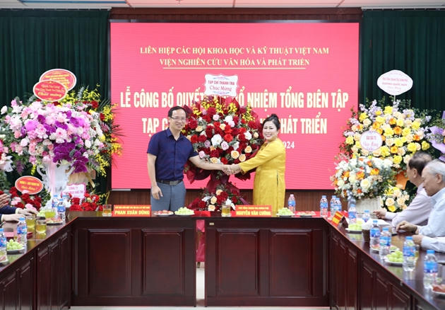 Bà Nguyễn Thị Hoa được bổ nhiệm làm Tổng Biên tập Tạp chí Văn hóa và Phát triển