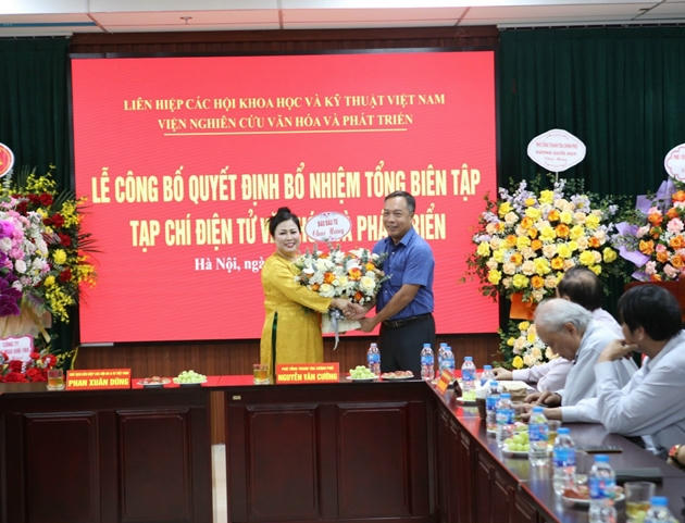 Bà Nguyễn Thị Hoa được bổ nhiệm làm Tổng Biên tập Tạp chí Văn hóa và Phát triển