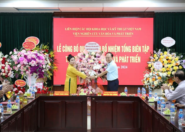 Bà Nguyễn Thị Hoa được bổ nhiệm làm Tổng Biên tập Tạp chí Văn hóa và Phát triển